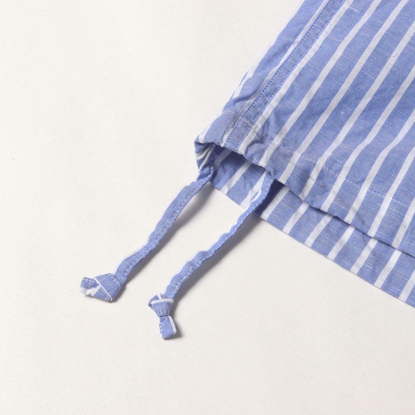 ストライプ プルオーバー コットン リネン シャツ