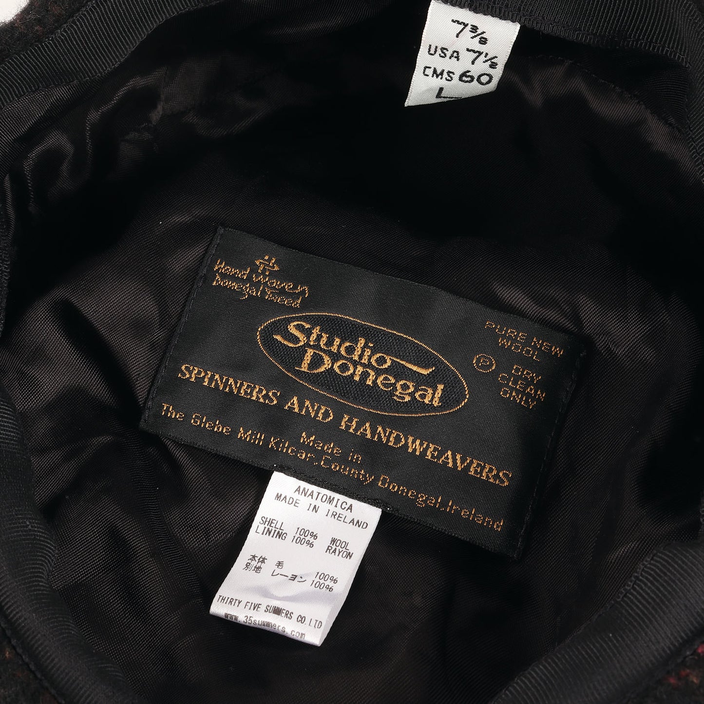 ネップ混 ツイード キャスケット