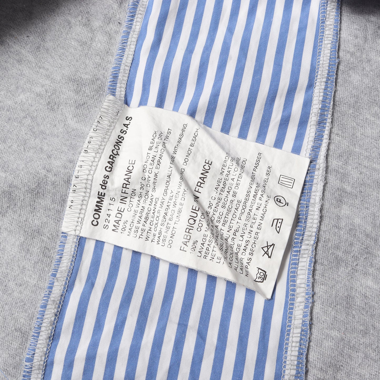 パネル切替 バインダーネック カットソー / MADE IN FRANCE
