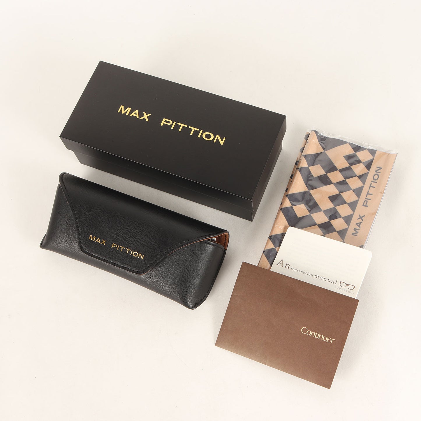 24AW × Continuer 別注 クリア アセテート アイウェア (POLITICIAN 46) / HANDMADE JAPAN