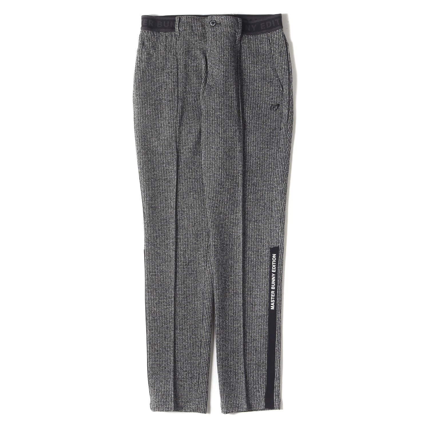 23SS ワンタック ハウンドトゥース ポリコットン トラウザー