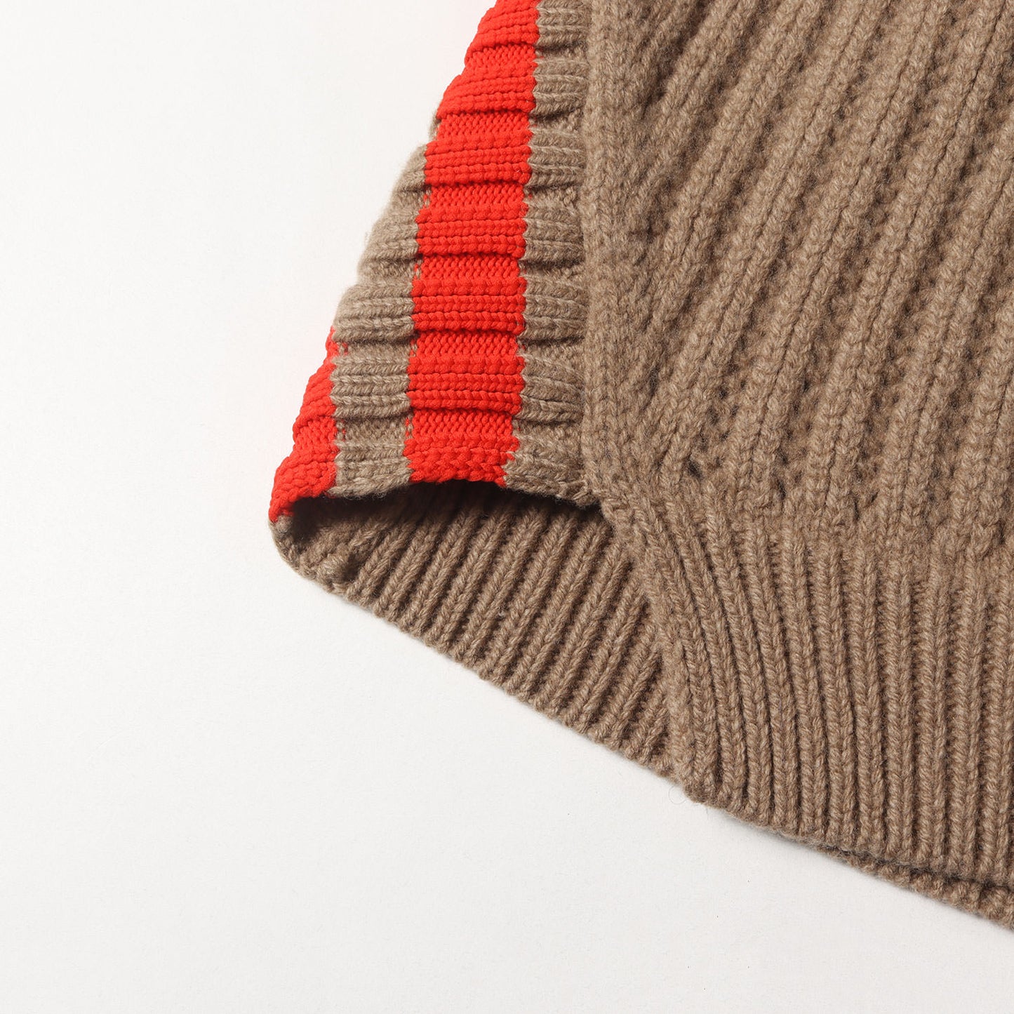 ラインデザイン リブ ニット セーター