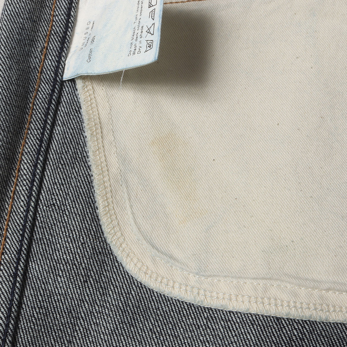 5ポケット テーパード デニム パンツ (12oz one wash denim five pockets pants UW0365)