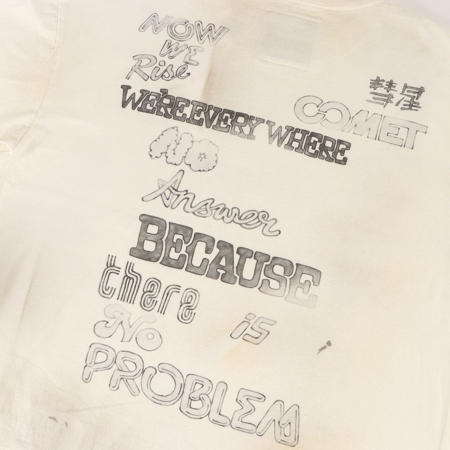 23AW ディストレスト加工 レタリング Tシャツ (DISTRESSED T-SHIRT)