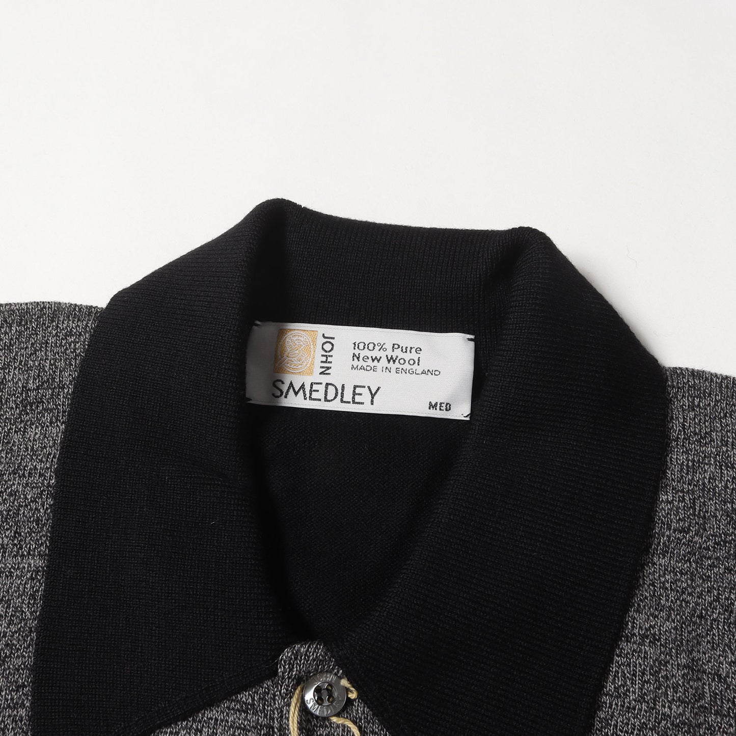 旧タグ ツートーン ニット ポロシャツ / MADE IN ENGLAND