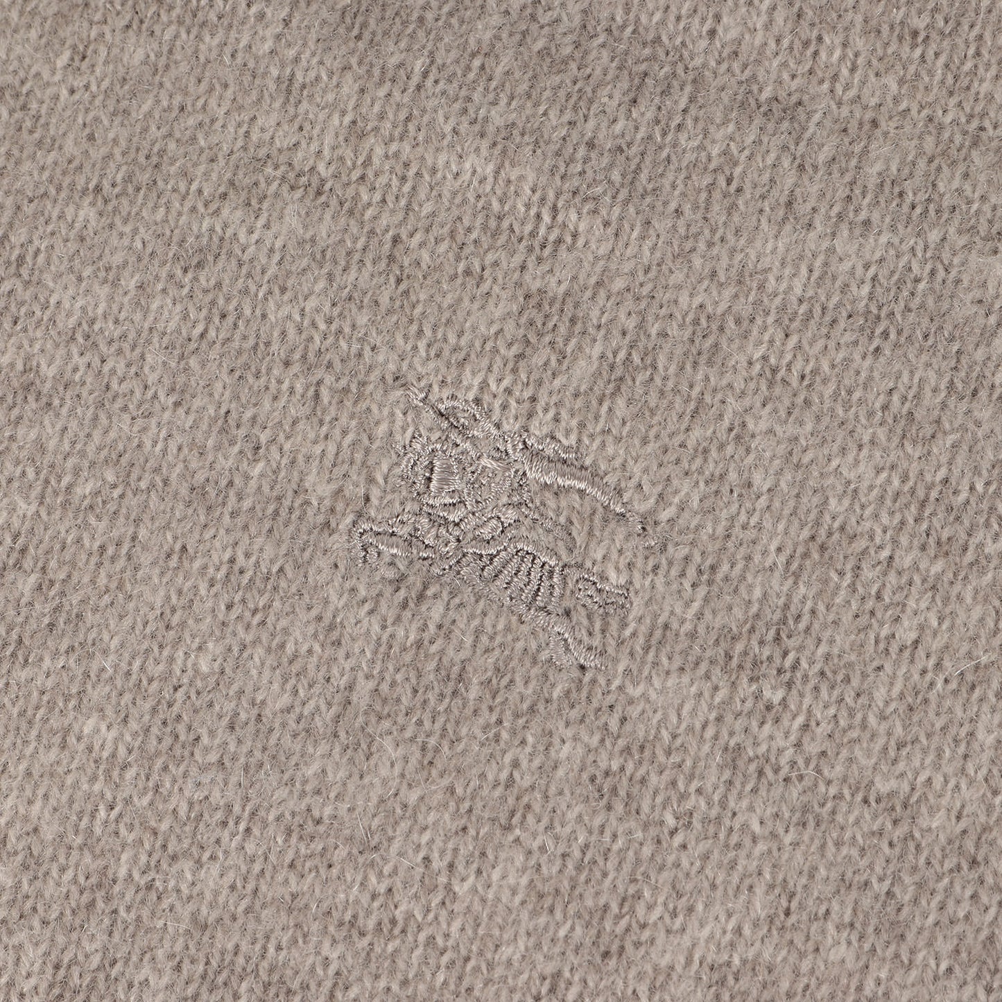ホースマーク 刺繍 Vネック カシミヤ ニット セーター / MADE IN JAPAN