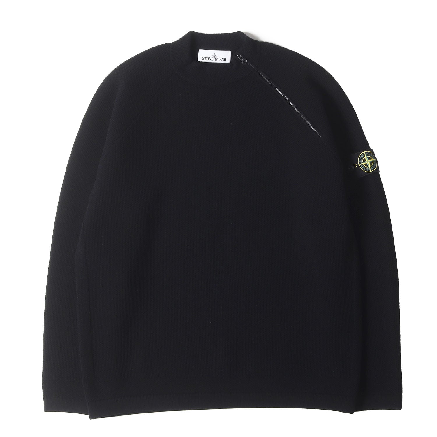 25AW モックネック ショルダージップ ニット セーター - ブランド古着 