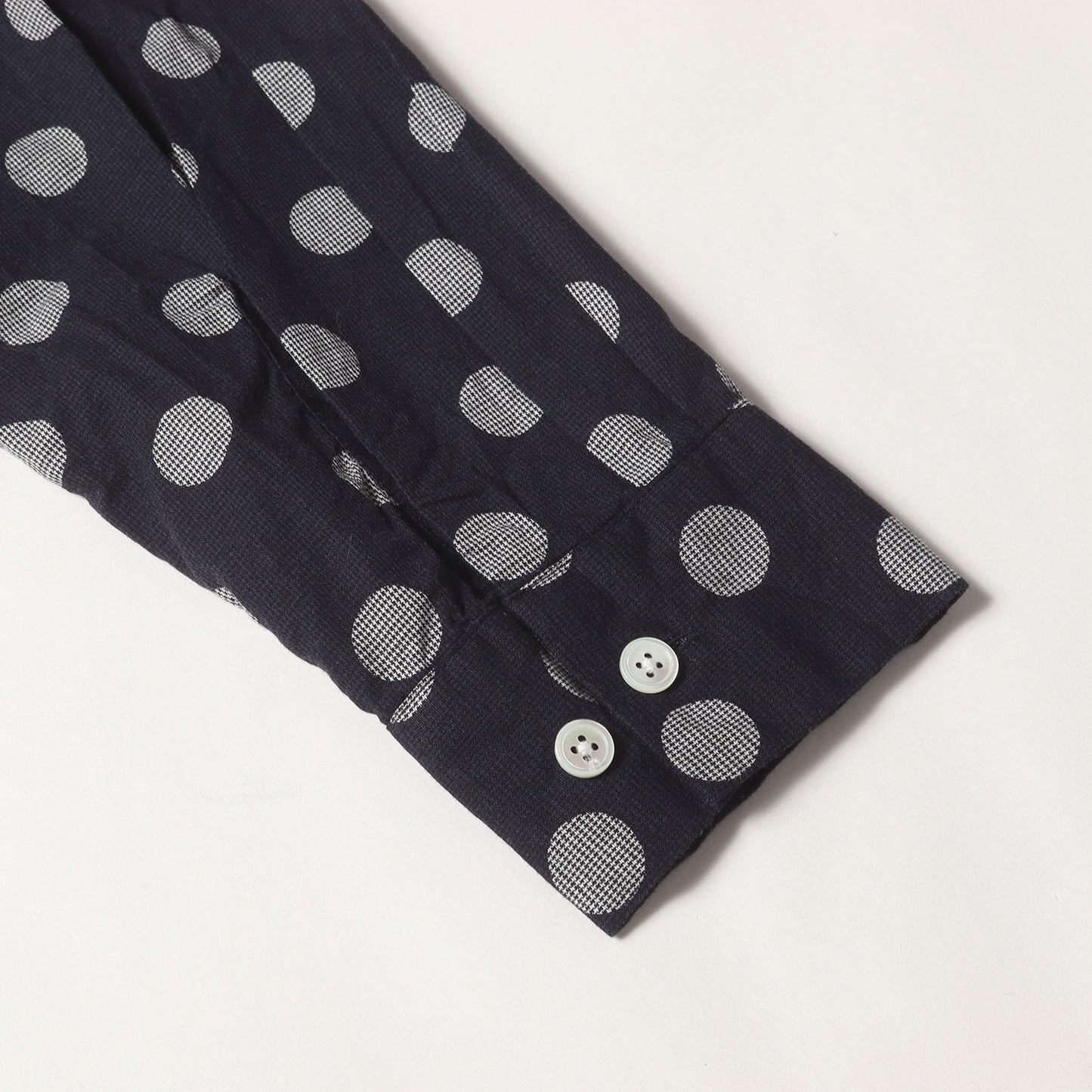 24AW オープンカラー ハウンドトゥースドット シャツ (Open Collar Shirt Over Print) / BEAMS PLUS