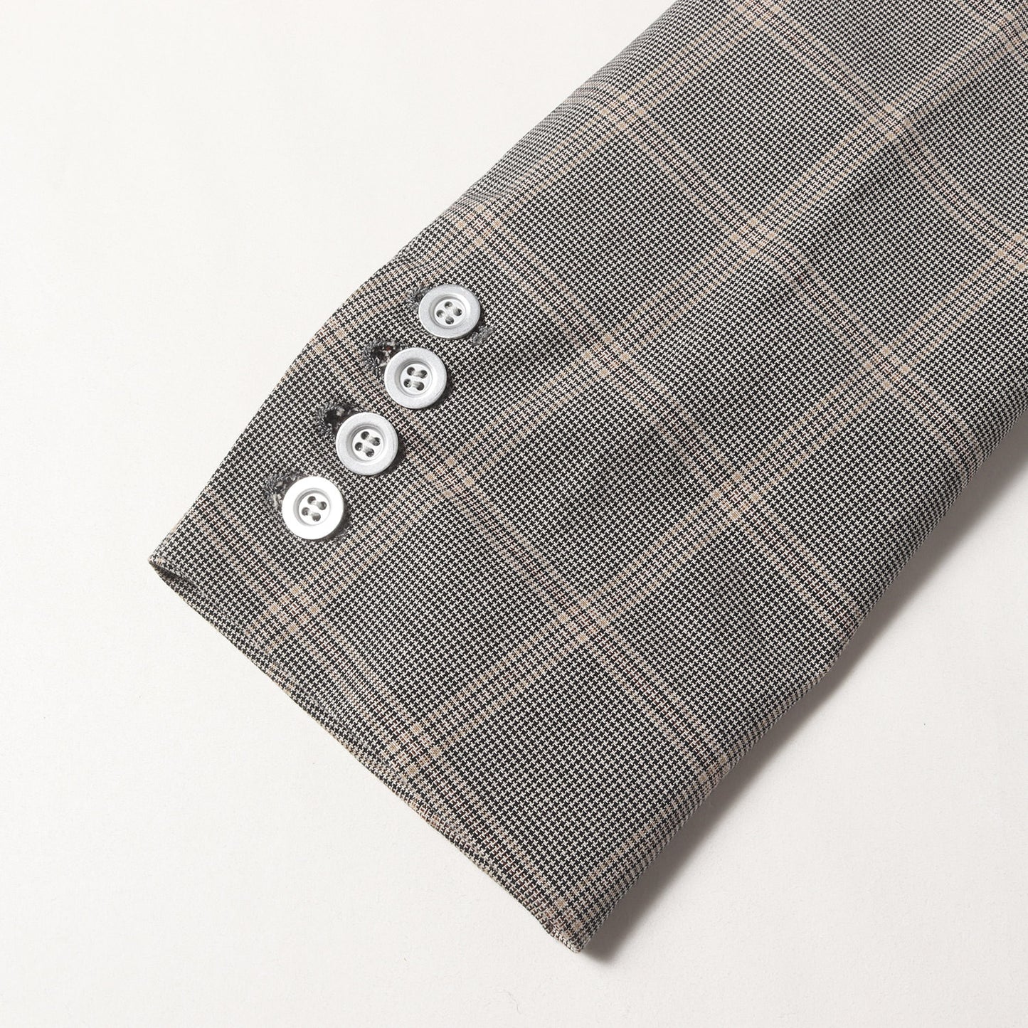 グレンチェック アシンメトリー インサイドアウト 3B チェスターコート