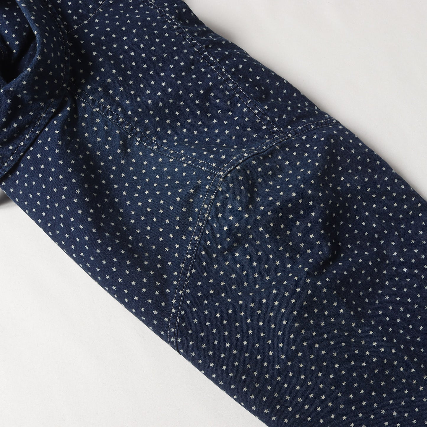 スタードット インディゴ オックスフォード シャツ