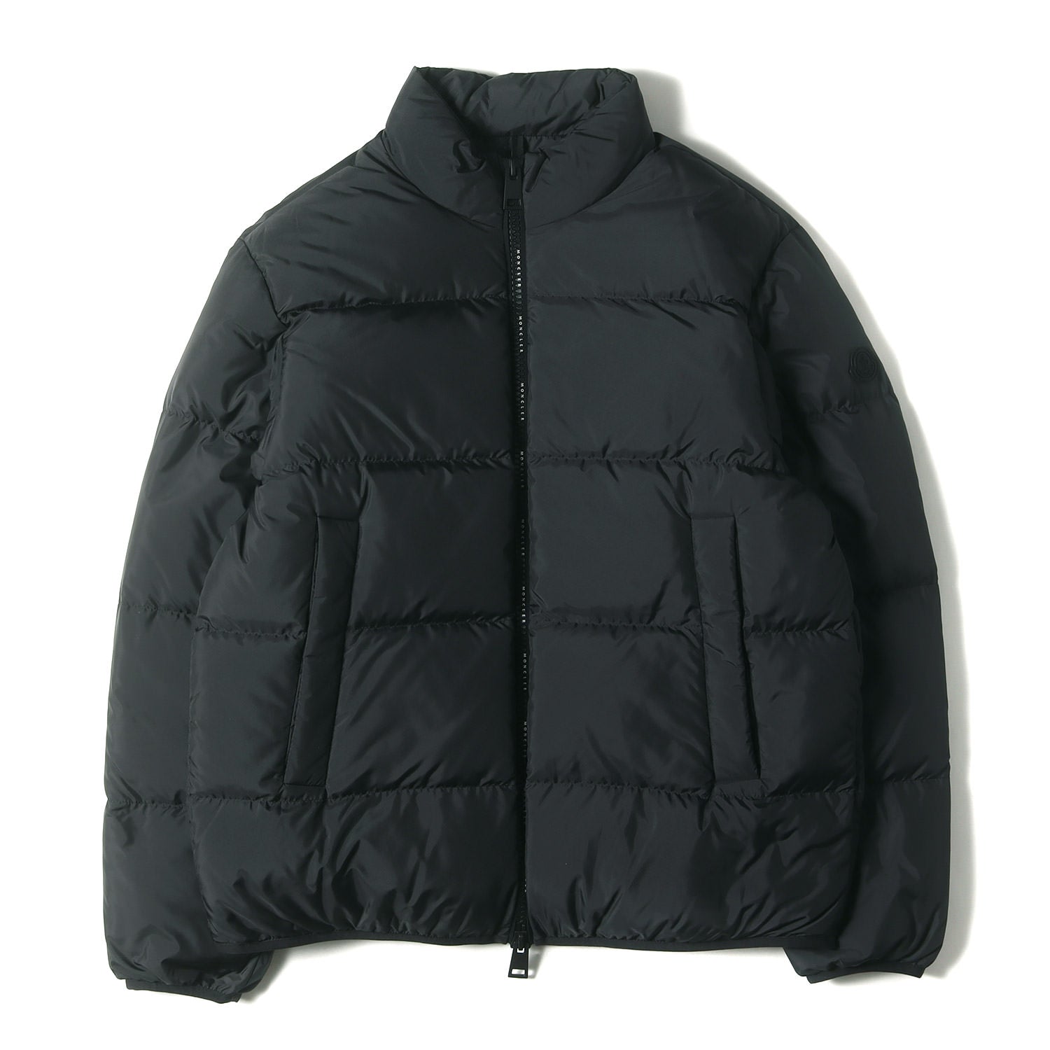 25AW ハイネック ロゴ ダブルジップ ショート ダウンジャケット 