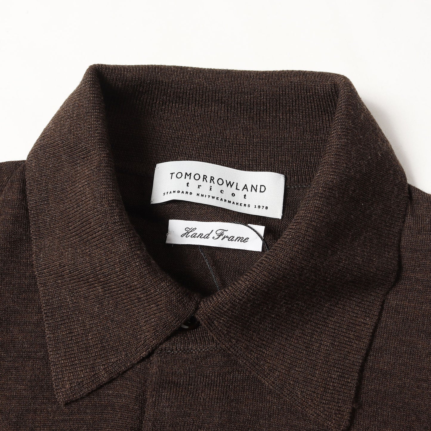 25AW スーパーファインメリノウール ニット ポロシャツ / tricot
