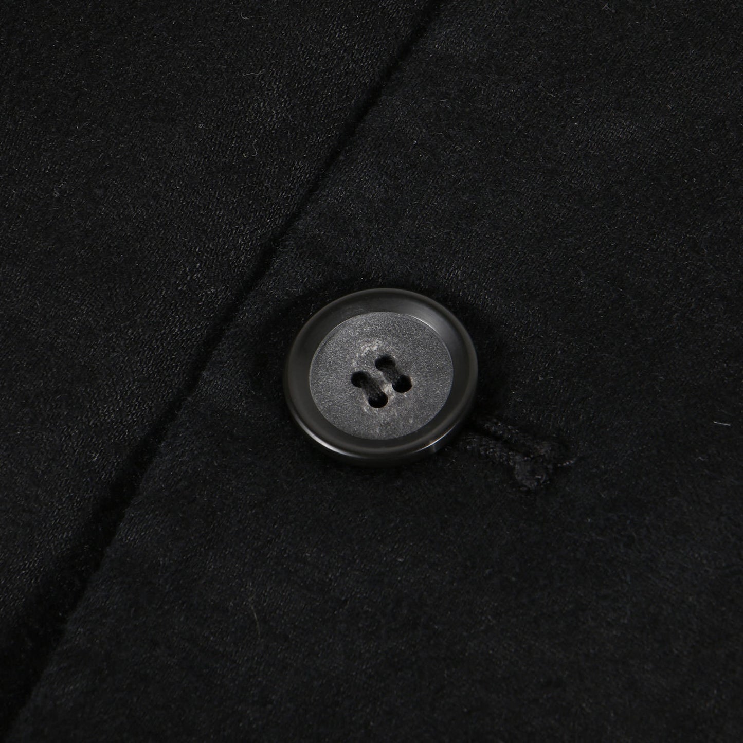 24SS スエードヘンプ 2B テーラード ジャケット (Jet Black Suede Hemp Jacket)