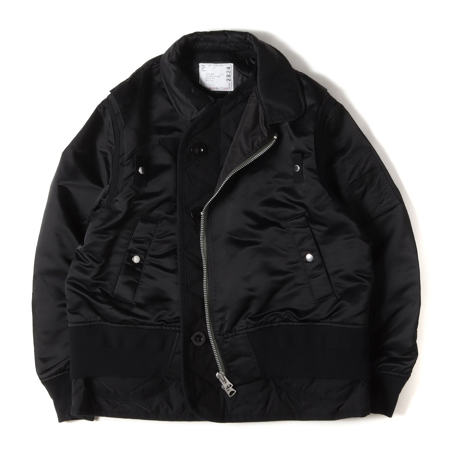 Sacai (サカイ) 22AW ナイロンツイル ミックス ブルゾン (Nylon Twill 