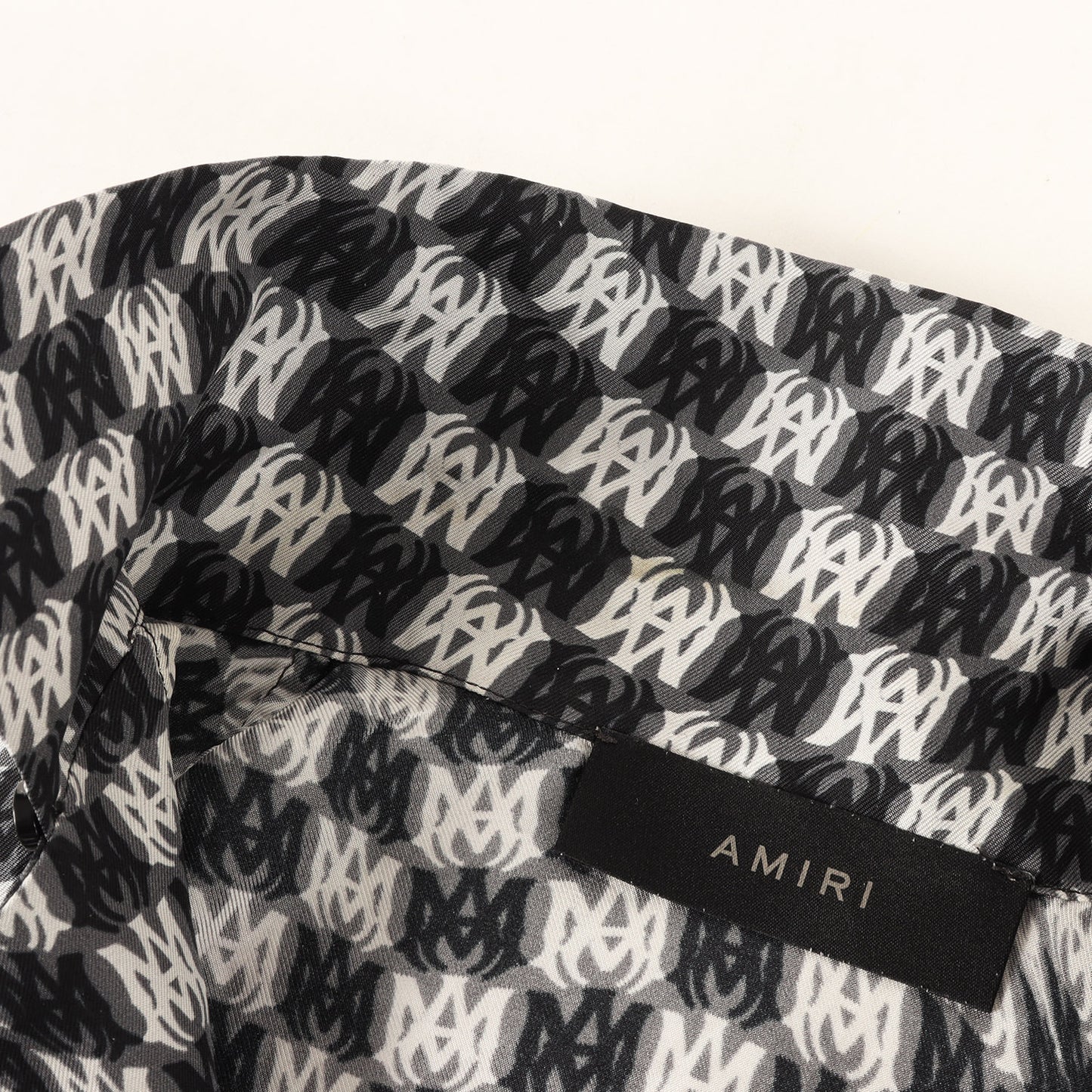 23AW ウェービー ロゴ シルク ショートスリーブ シャツ (WAVY MA SS SILK SHIRT)