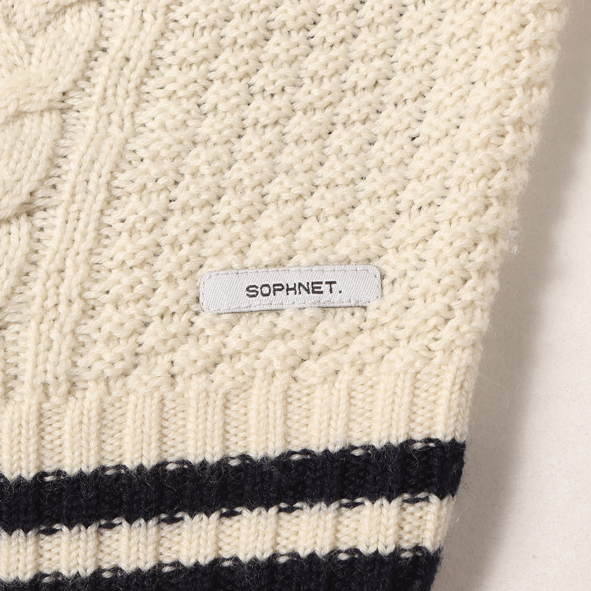ファブリック ミックス クルーネック ニット セーター (FABRIC MIX CREWNECK KNIT)