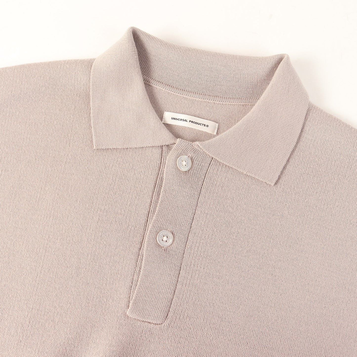 23AW ハイゲージ ニット ロングスリーブ ポロシャツ (HIGH GAUGE KNIT POLO)