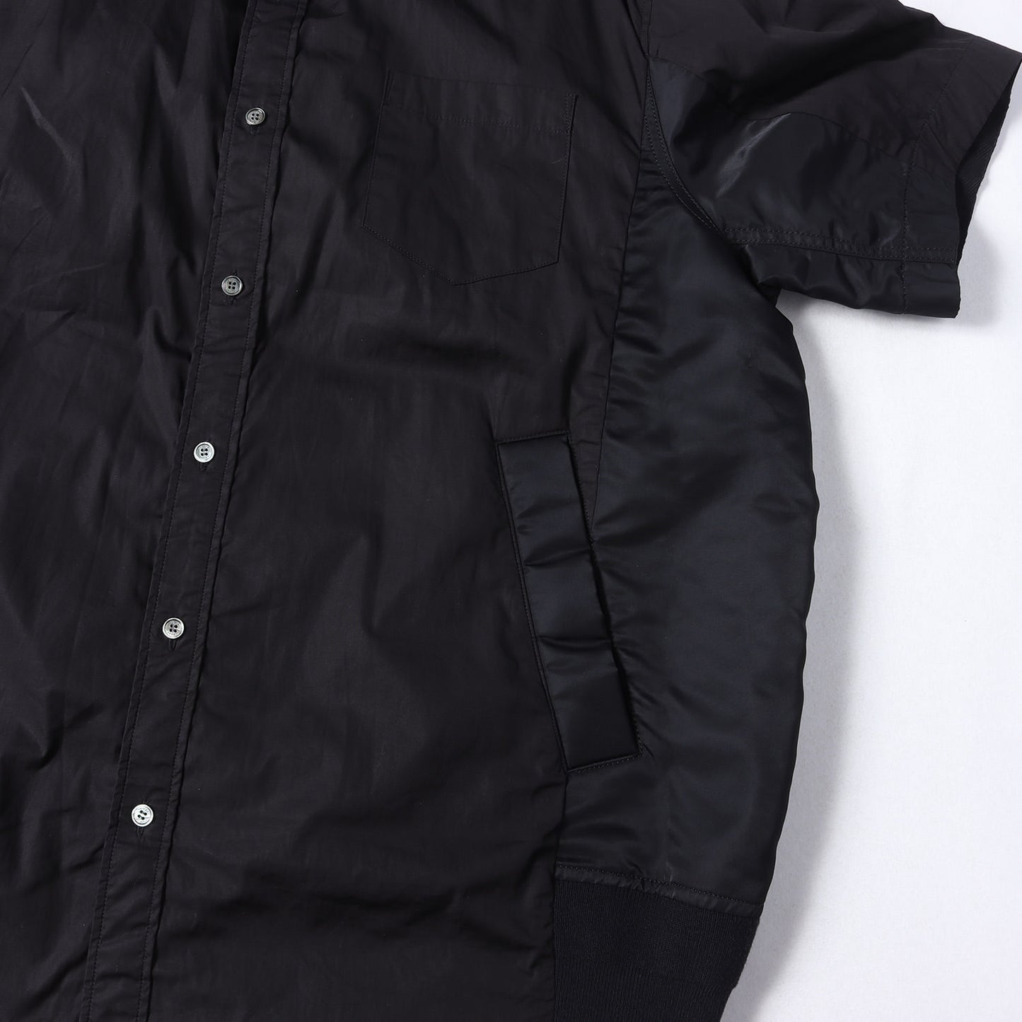 24SS 切替 コットンポプリン ショートスリーブ シャツ (Cotton Poplin Shirt)