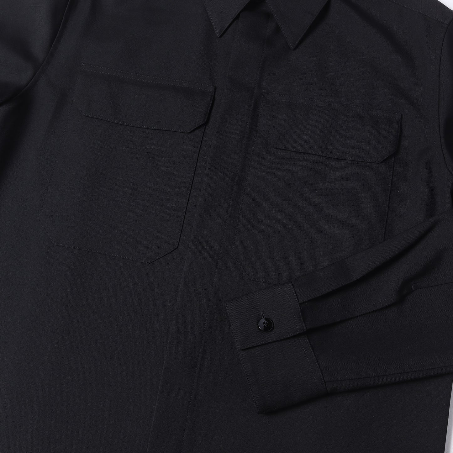 24SS ウールギャバ シャツ (Wool Pocket Overshirt)