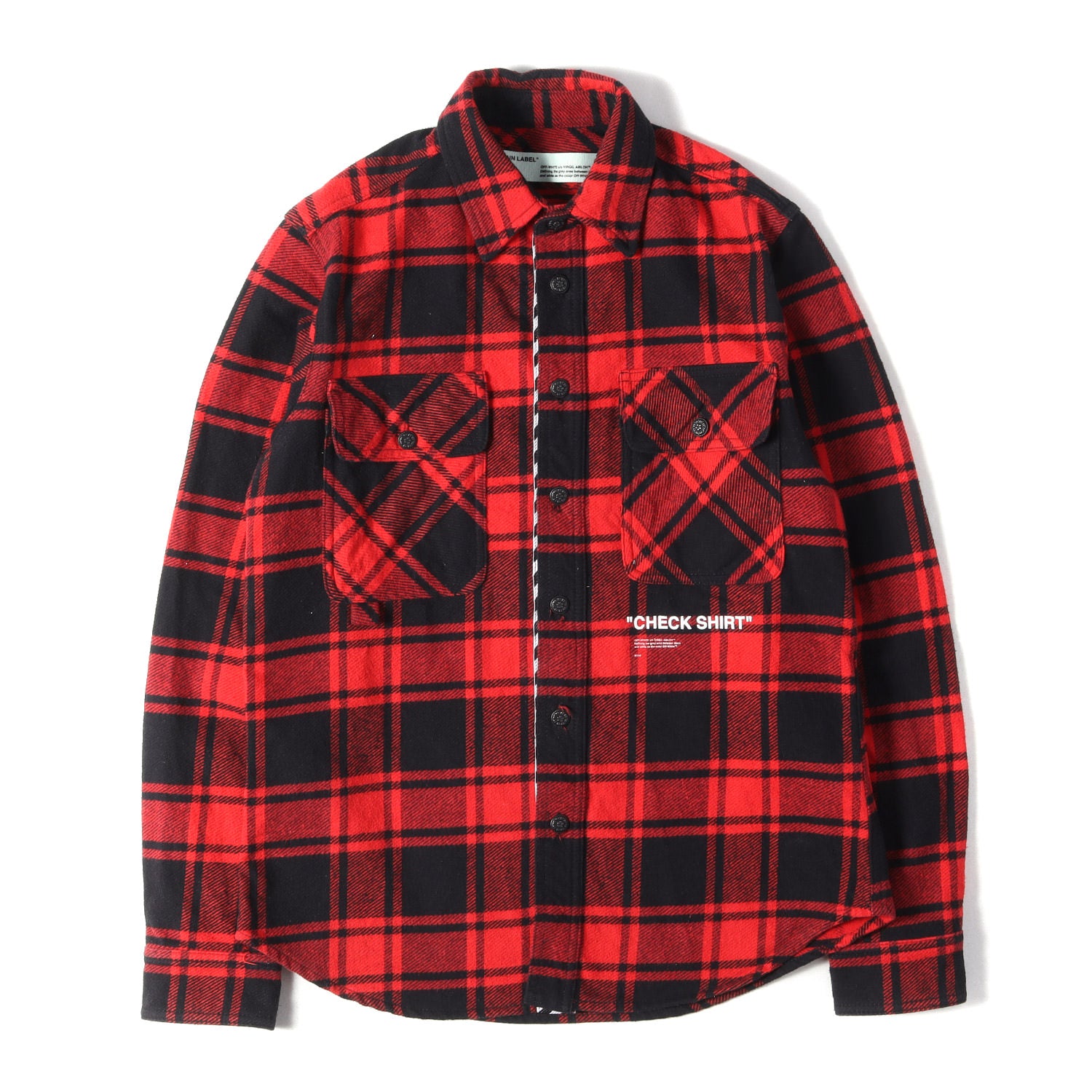 OFF-WHITE (オフホワイト) チェック ヘビーフランネル シャツ (QUOTE 