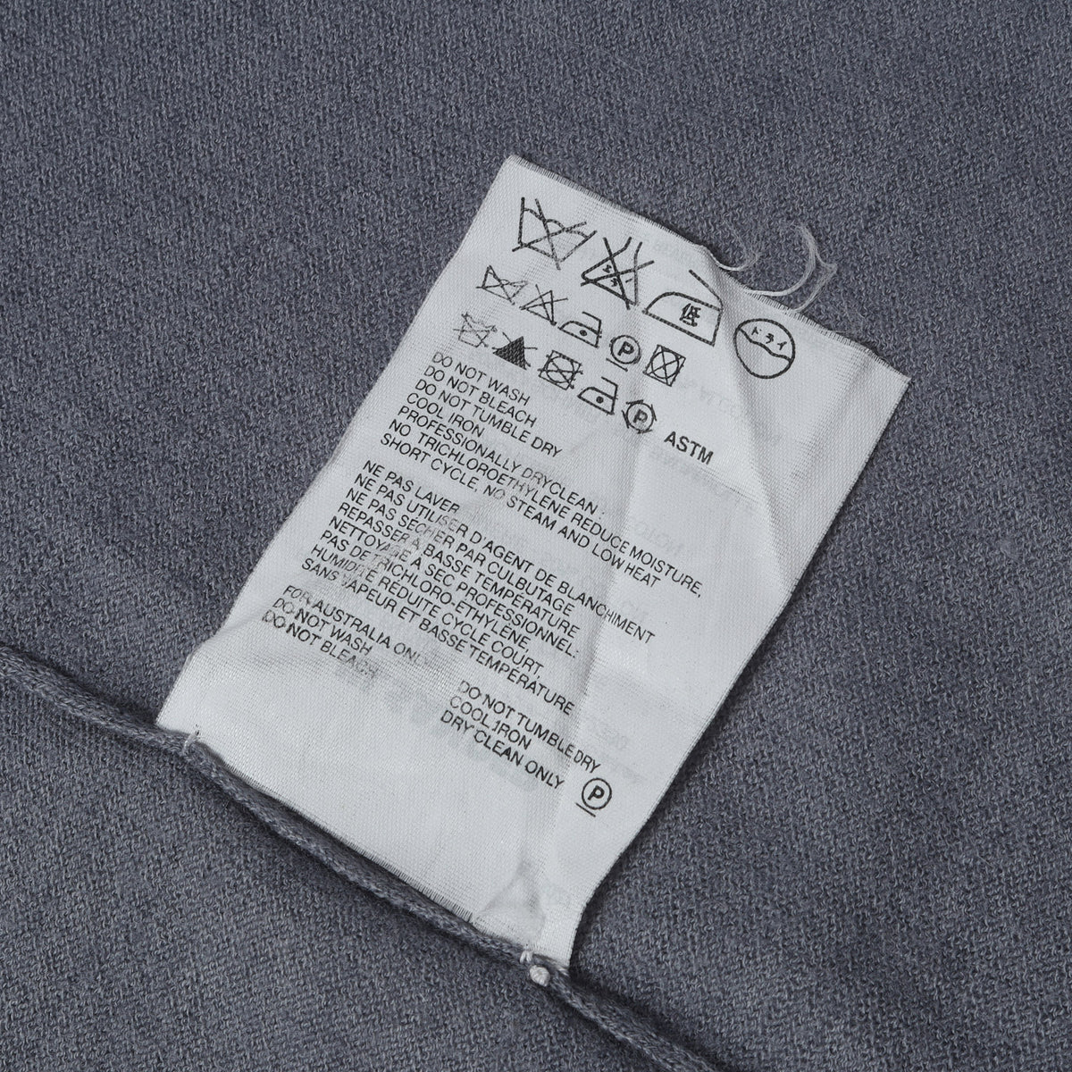 Vネック カシミヤコットン ニット セーター / MADE IN ITALY
