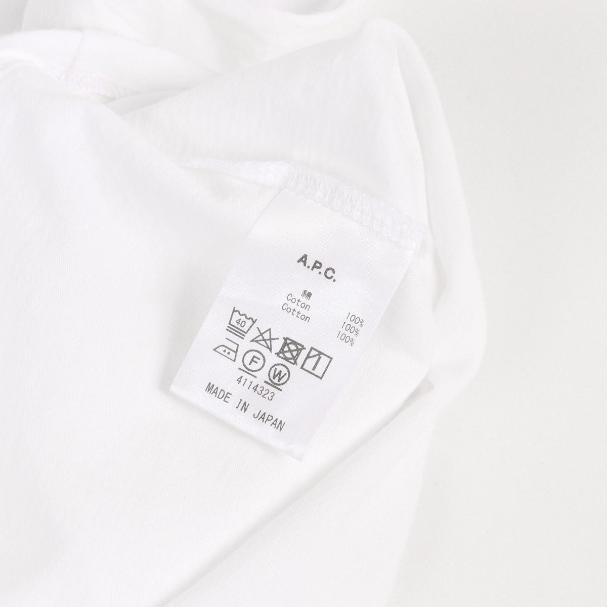 近年モデル リュ マダム ロゴ 刺繍 Tシャツ (T-SHIRT RUE MADAME HOMME) / MADE IN JAPAN