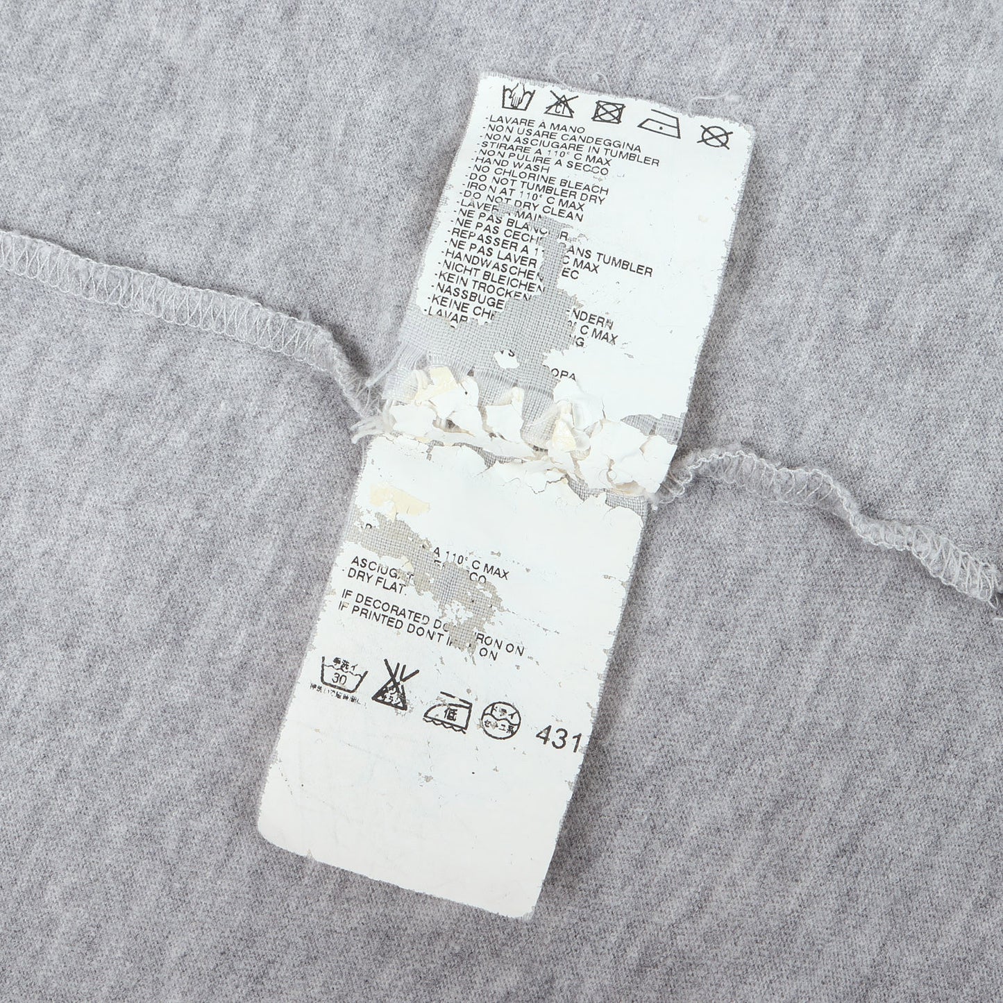 ここのえ期 切替パッチ ラウンドネック Tシャツ / MM10