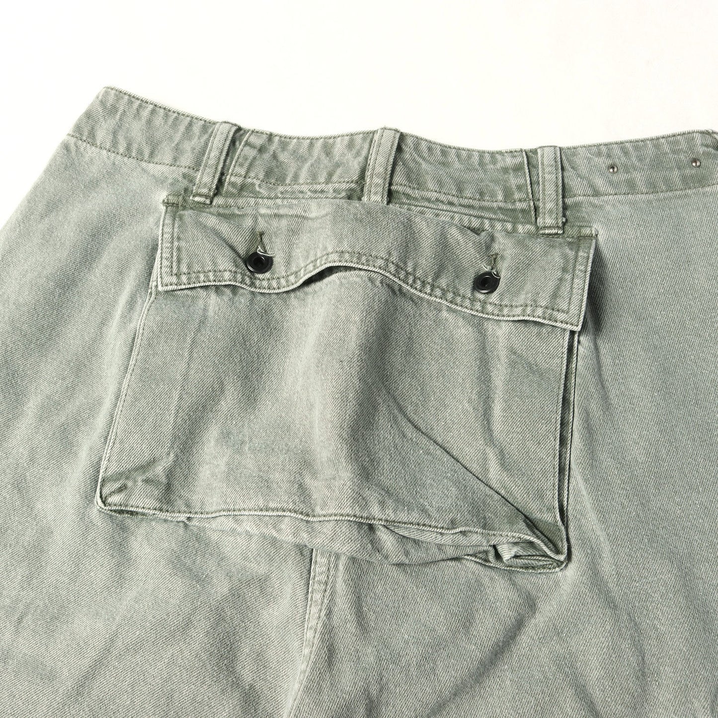 24AW ワイドカーゴ デニム モンキーパンツ (Denim Wide Cargo PS)