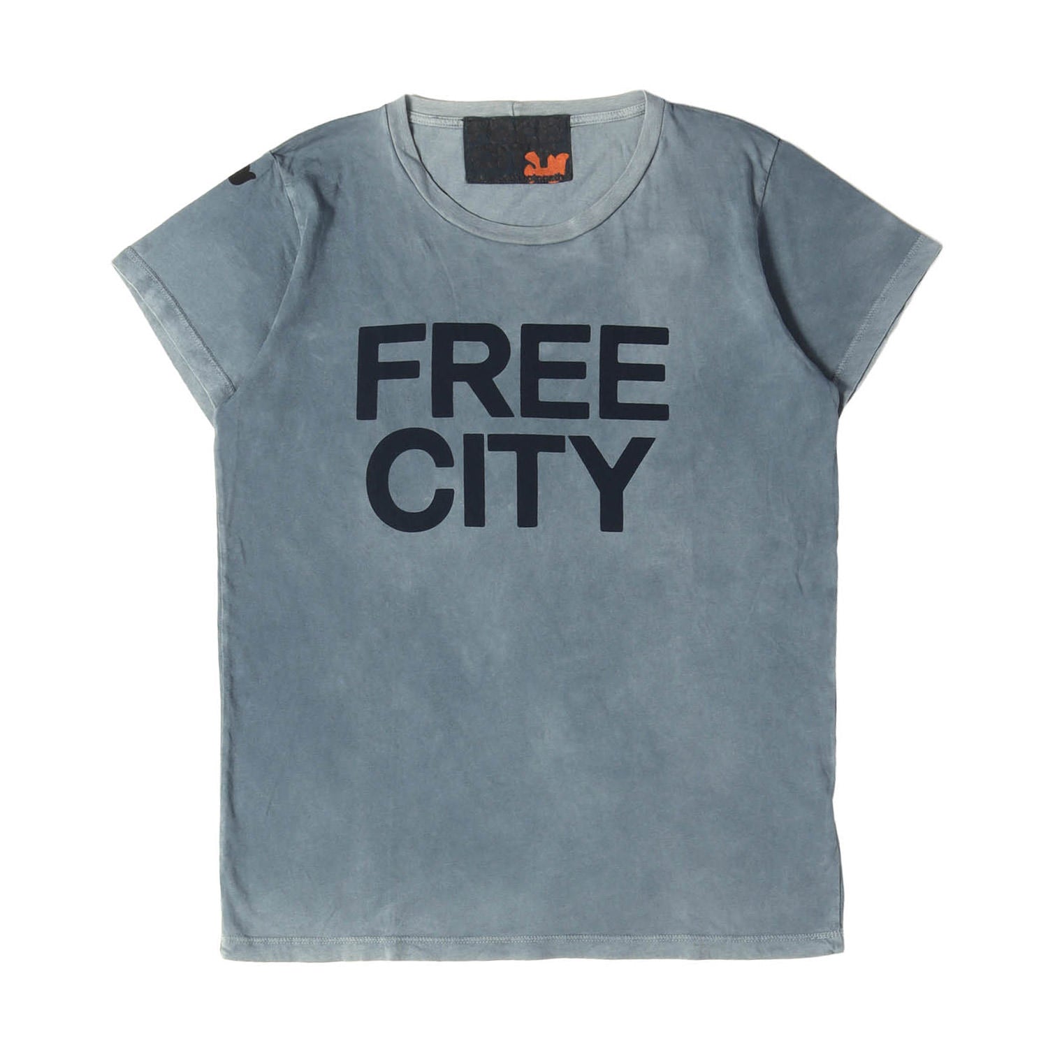 FREE CITY (フリーシティ) ガーメントダイ ロゴ Tシャツ - ブランド 