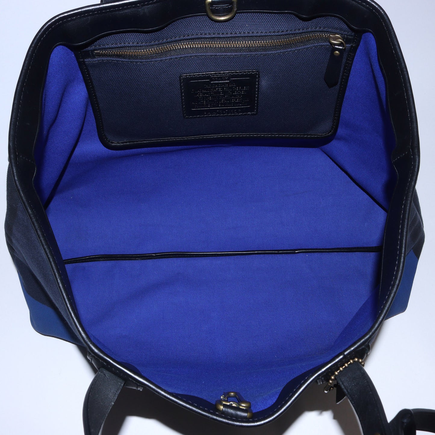 バイカラー キャンバス トートバッグ (Bleecker Colorblock Canvas Holdall)