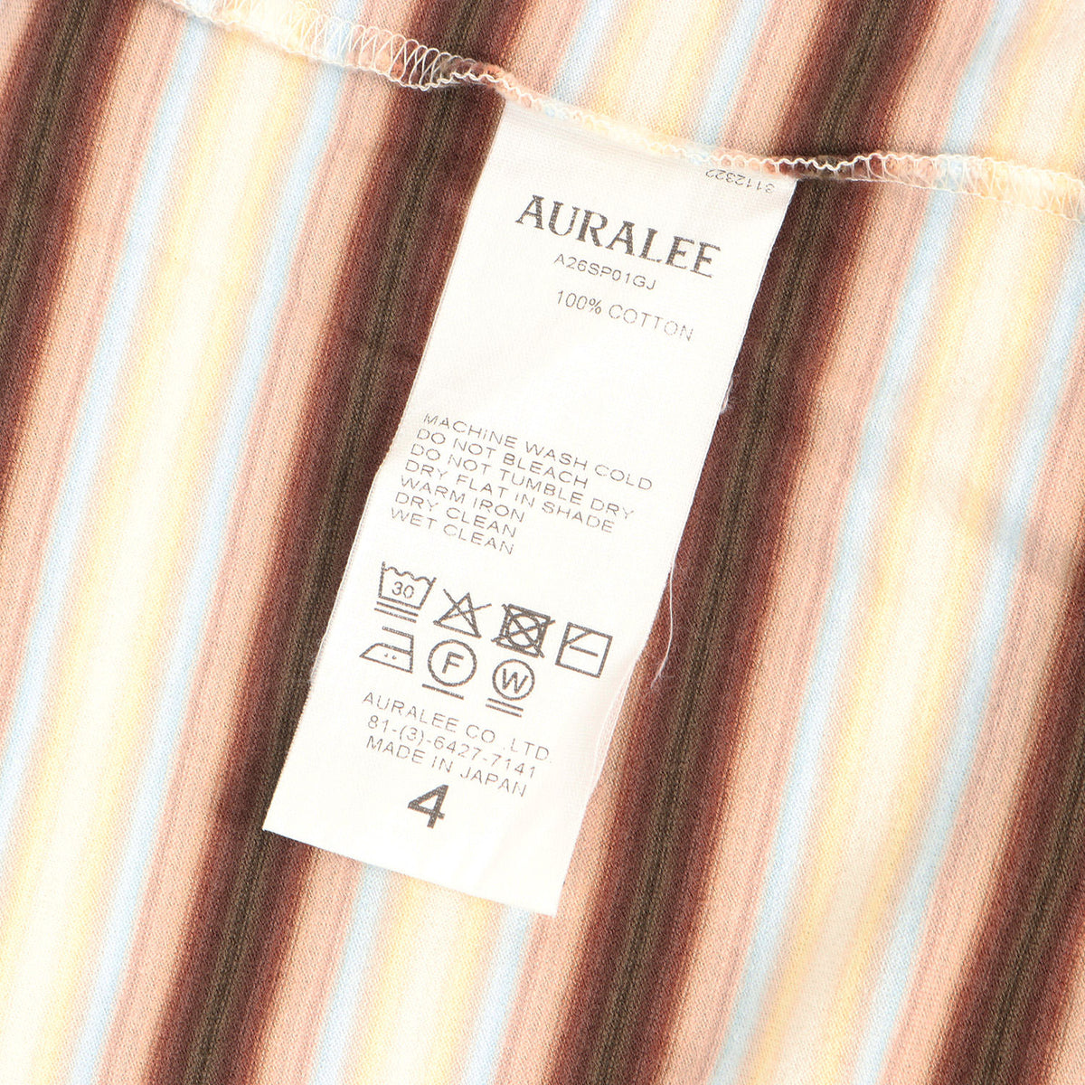 26SS グラデーションボーダー カットソー (GRADIENT STRIPE JERSEY L/S TEE)
