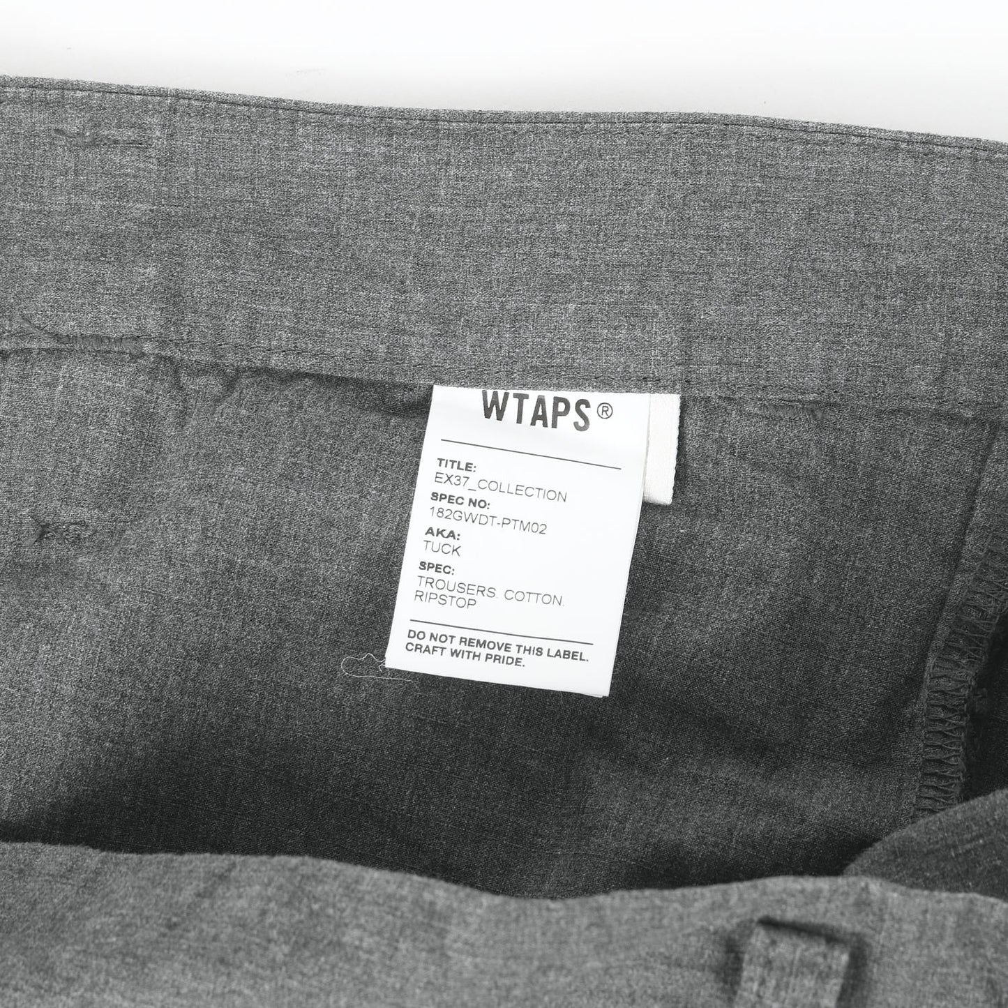 ツータック リップストップ トラウザー ワークパンツ (TUCK TROUSERS.COTTON.RIPSTOP)