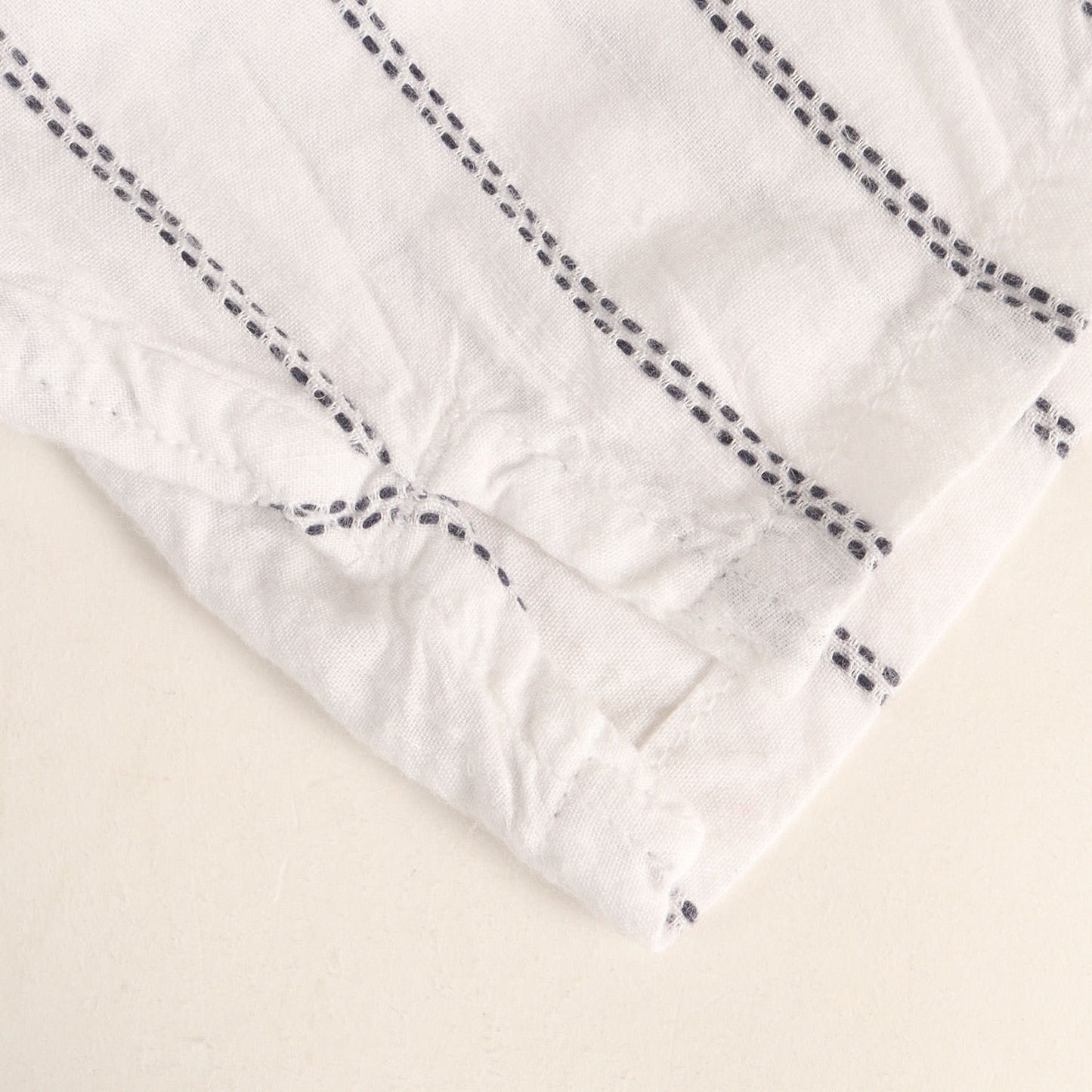 24SS INDIA SHIRTINGS ストライプレギュラーカラーシャツ