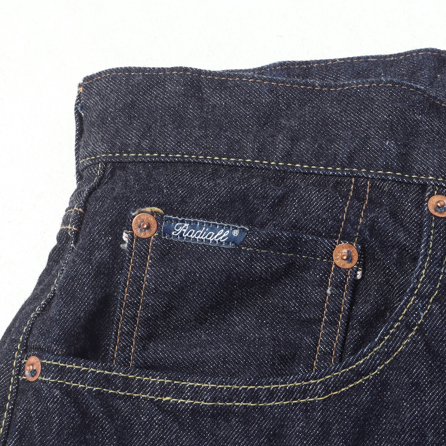 23AW ワイドストレート セルビッチデニム パンツ (KUSTOM 350B STRAIGHT FIT PANTS)