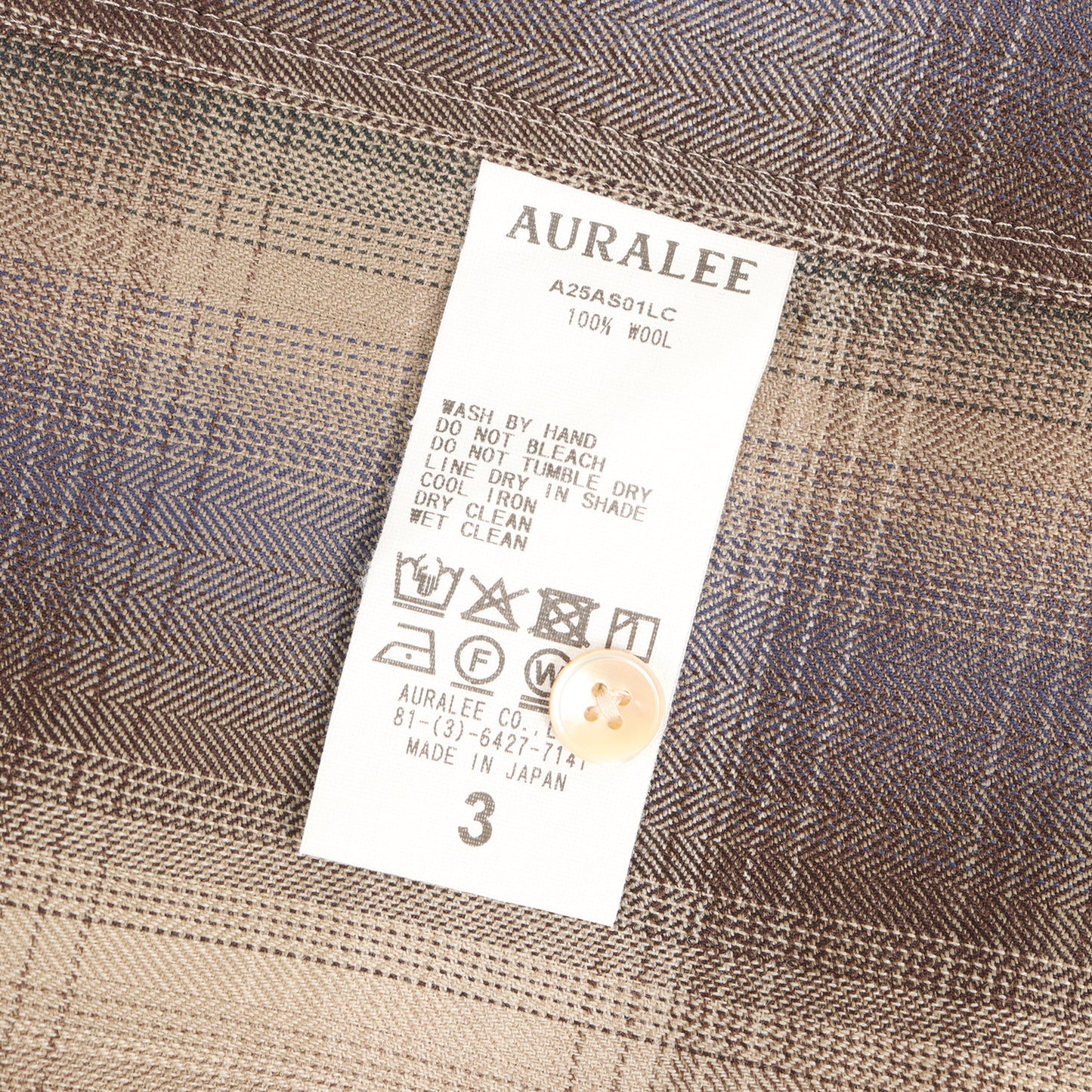 25AW チェック スーパーライトウール シャツ (SUPER LIGHT WOOL CHECK SHIRT)