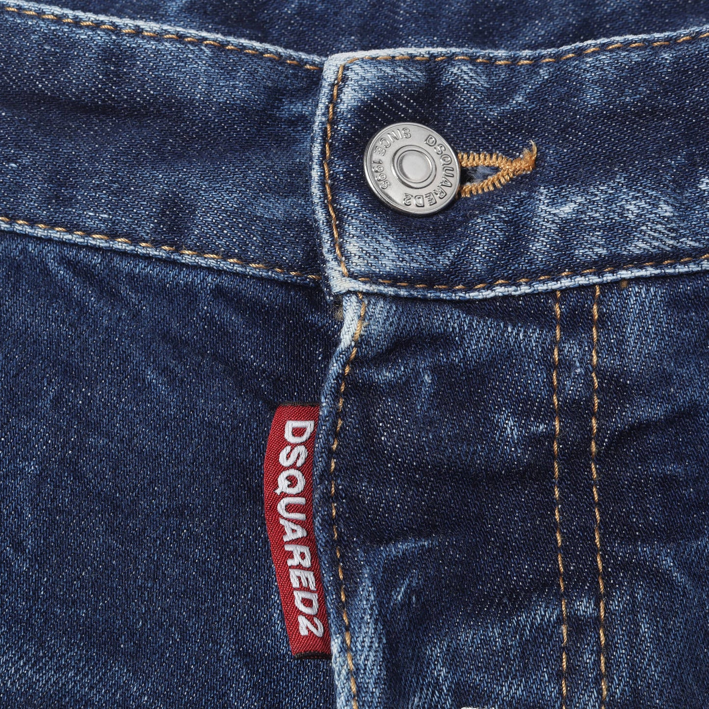 20SS ヴィンテージ加工 ロゴ ストレッチ デニム パンツ (Skinny Dan Jean)