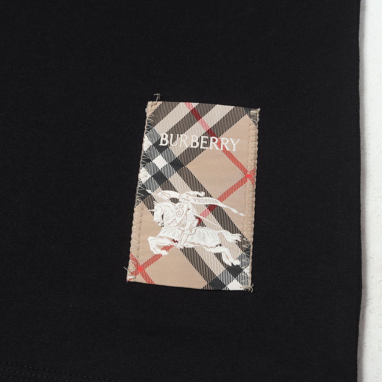 26SS ラベル刺繍 Tシャツ (Check Label Cotton S/S T-shirt)