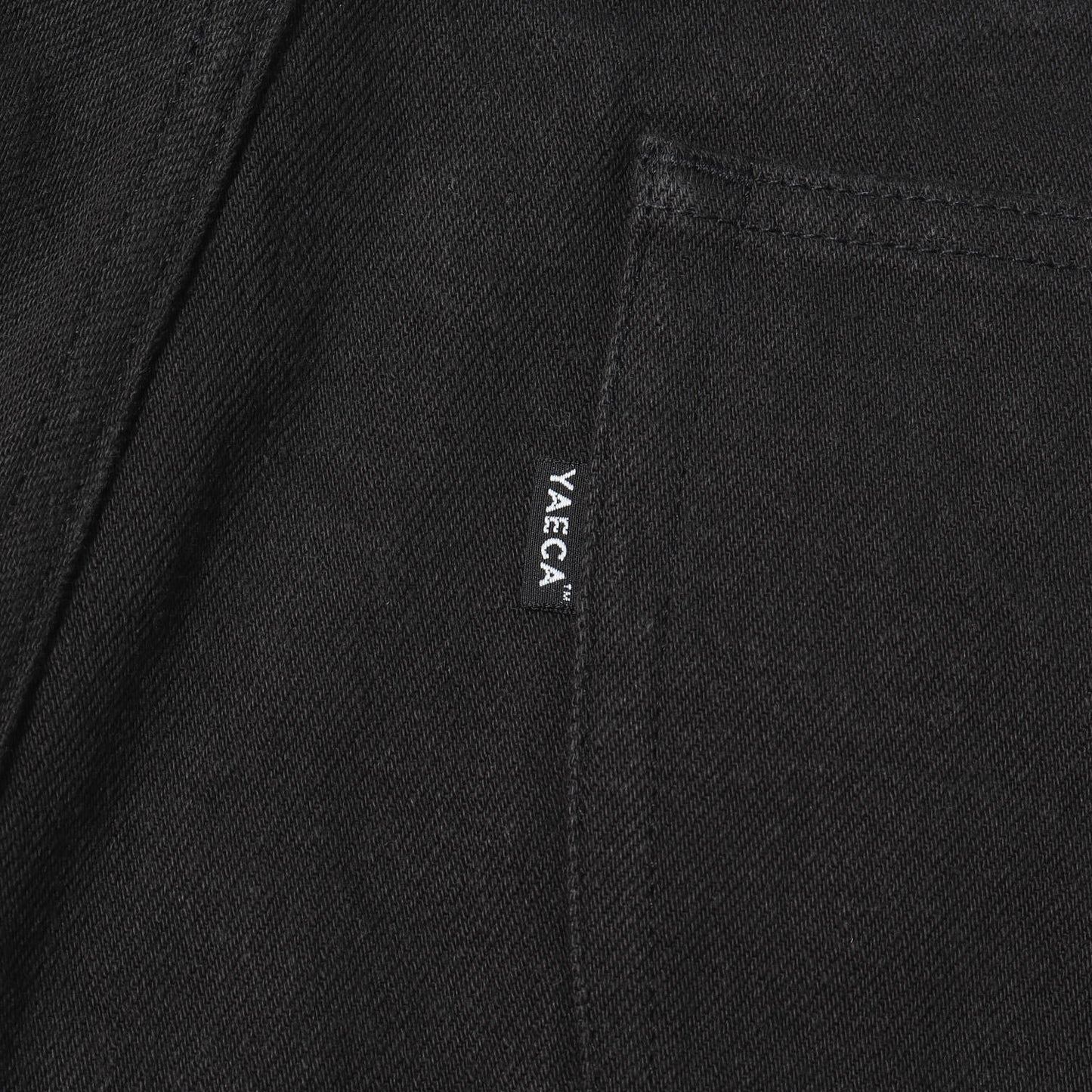 ワイドテーパード ブラックデニム パンツ (DENIM PANTS WIDE TAPERED)