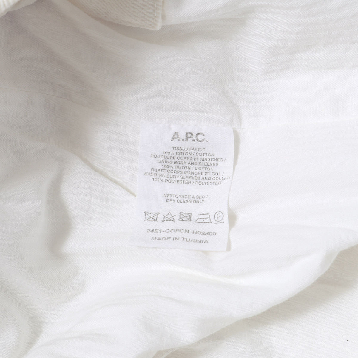 24SS パテッド ホワイトデニム ジャケット (Alessio Jacket)