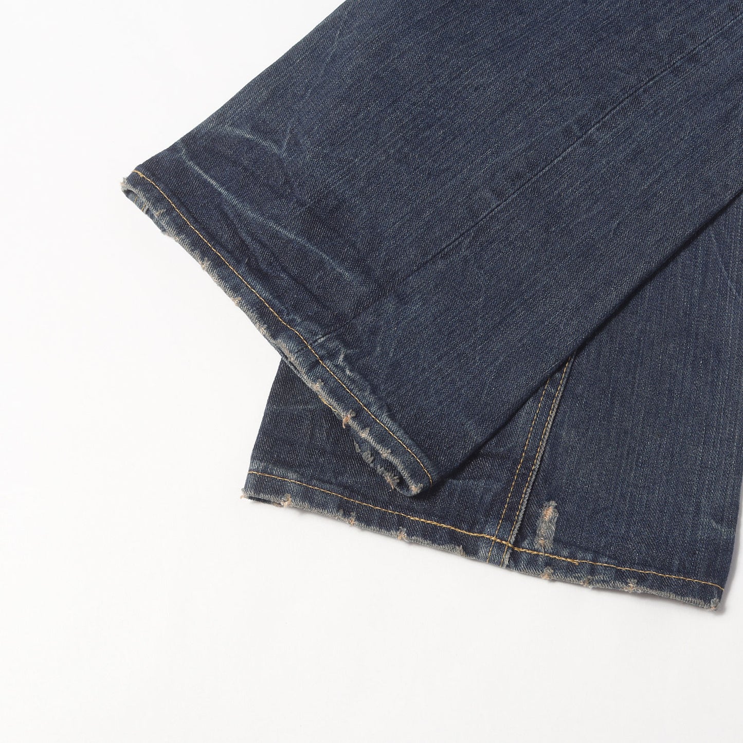 BEAMS 別注 ヴィンテージ加工 フレア デニム パンツ / MADE IN JAPAN