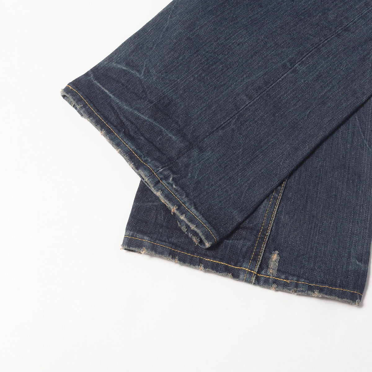 BEAMS 別注 ヴィンテージ加工 フレア デニム パンツ / MADE IN JAPAN