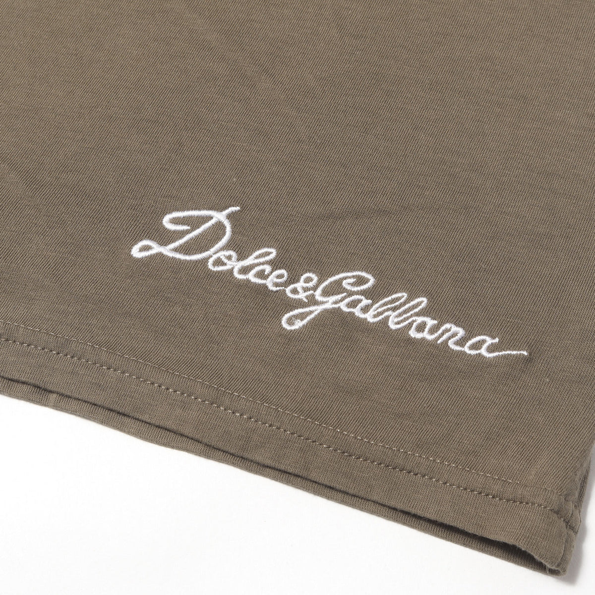 ロゴ刺繍 トリム Tシャツ