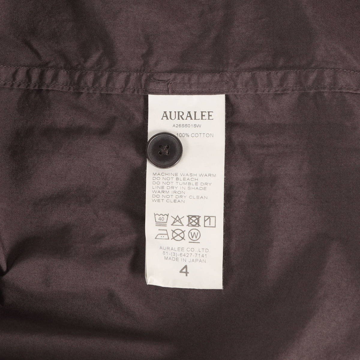 26SS ガーメントダイ ウェザークロス シャツ (GARMENT-DYED FINX SHUTTLE WEATHER SHIR)