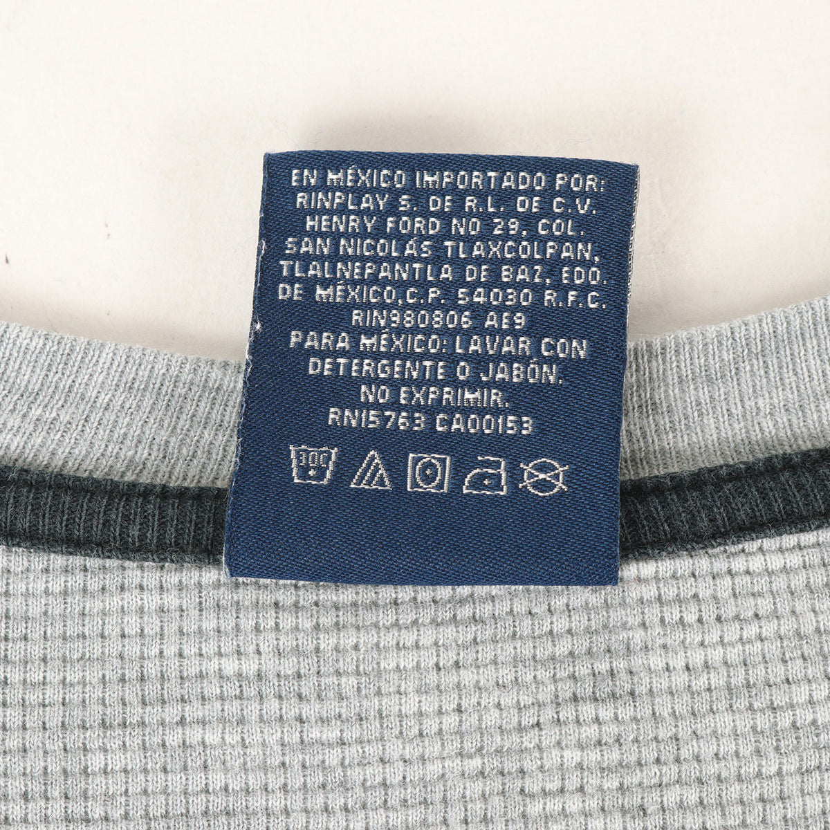 ワンポイントポニー刺繍 サーマル ロングスリーブ Tシャツ / SLEEPWEAR