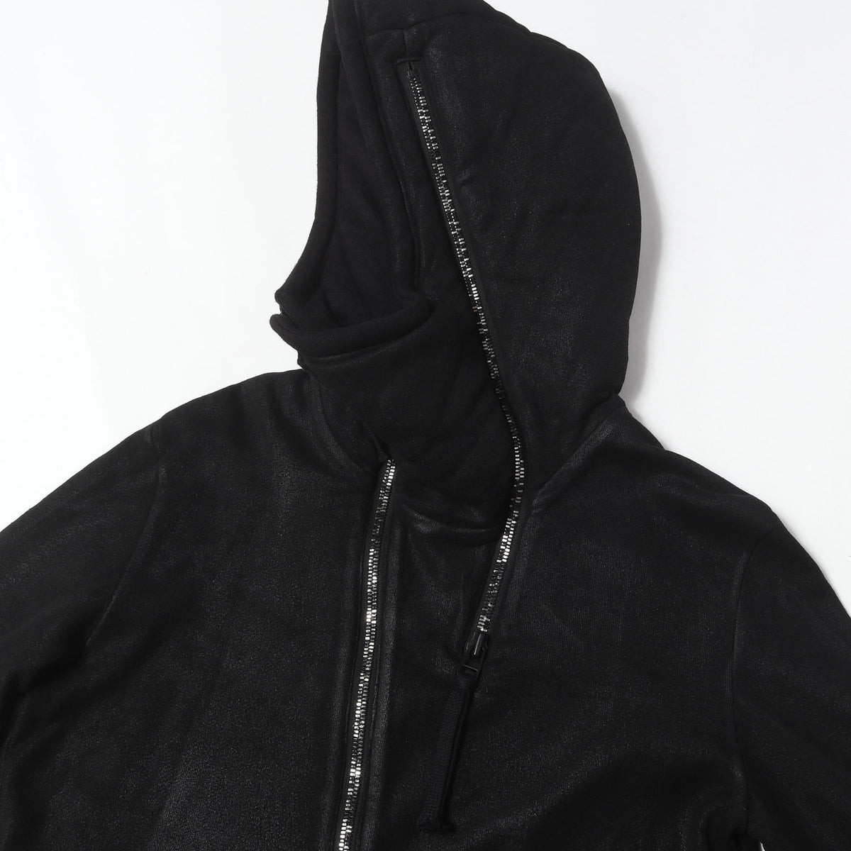 22AW コーティング ダブルジップ フーデッド ジャケット (Coating Double Zip Hooded Jacket)