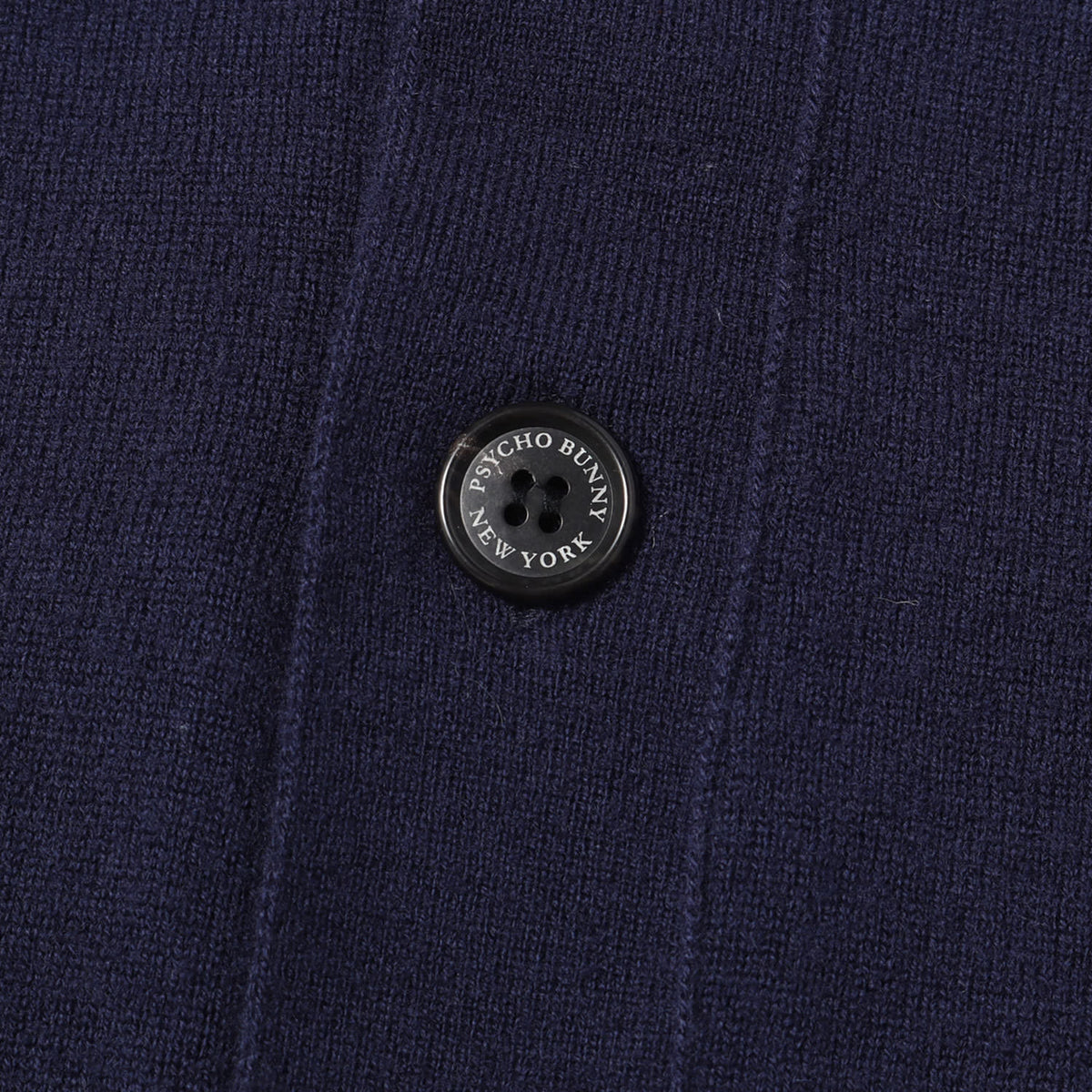 24AW バニーロゴパターン スタンドカラー ニット カーディガン / MADE IN JAPAN