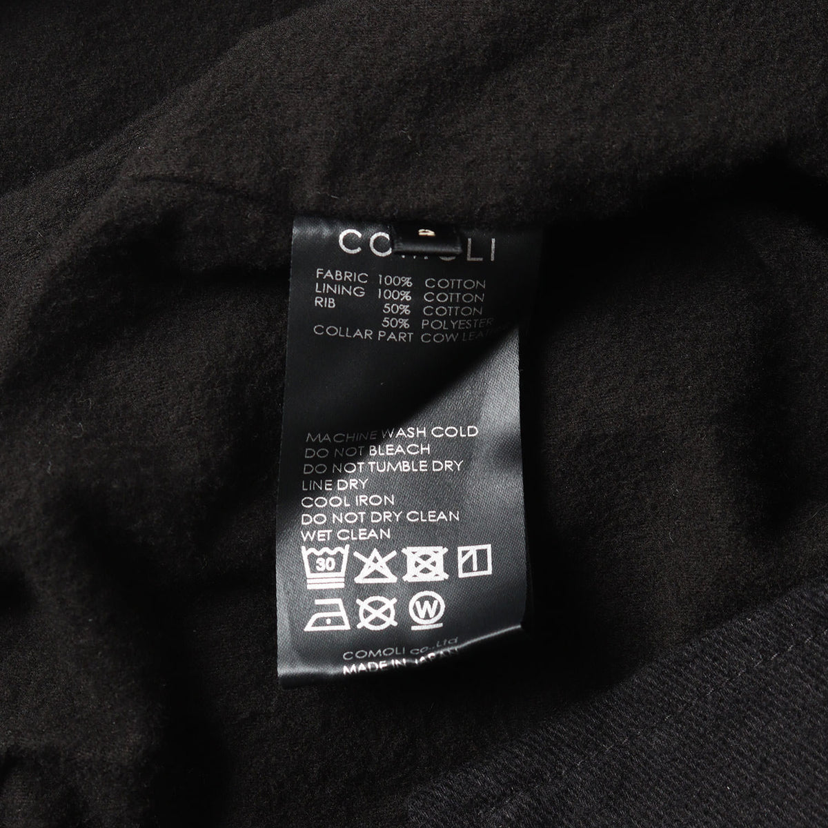 26SS ブラックドリル ジップジャケット / MADE IN JAPAN