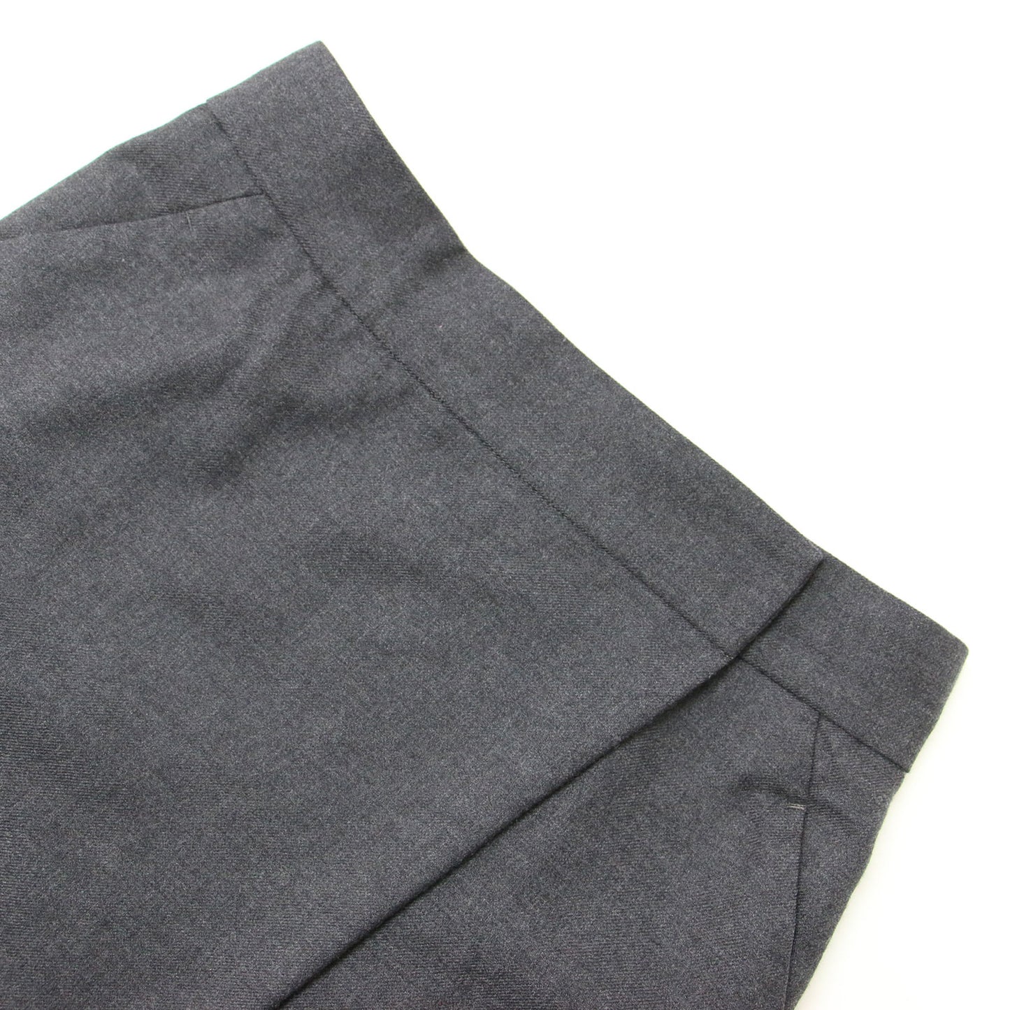 ウール サキソニーツイル スカート / ミディ丈 タック スリット