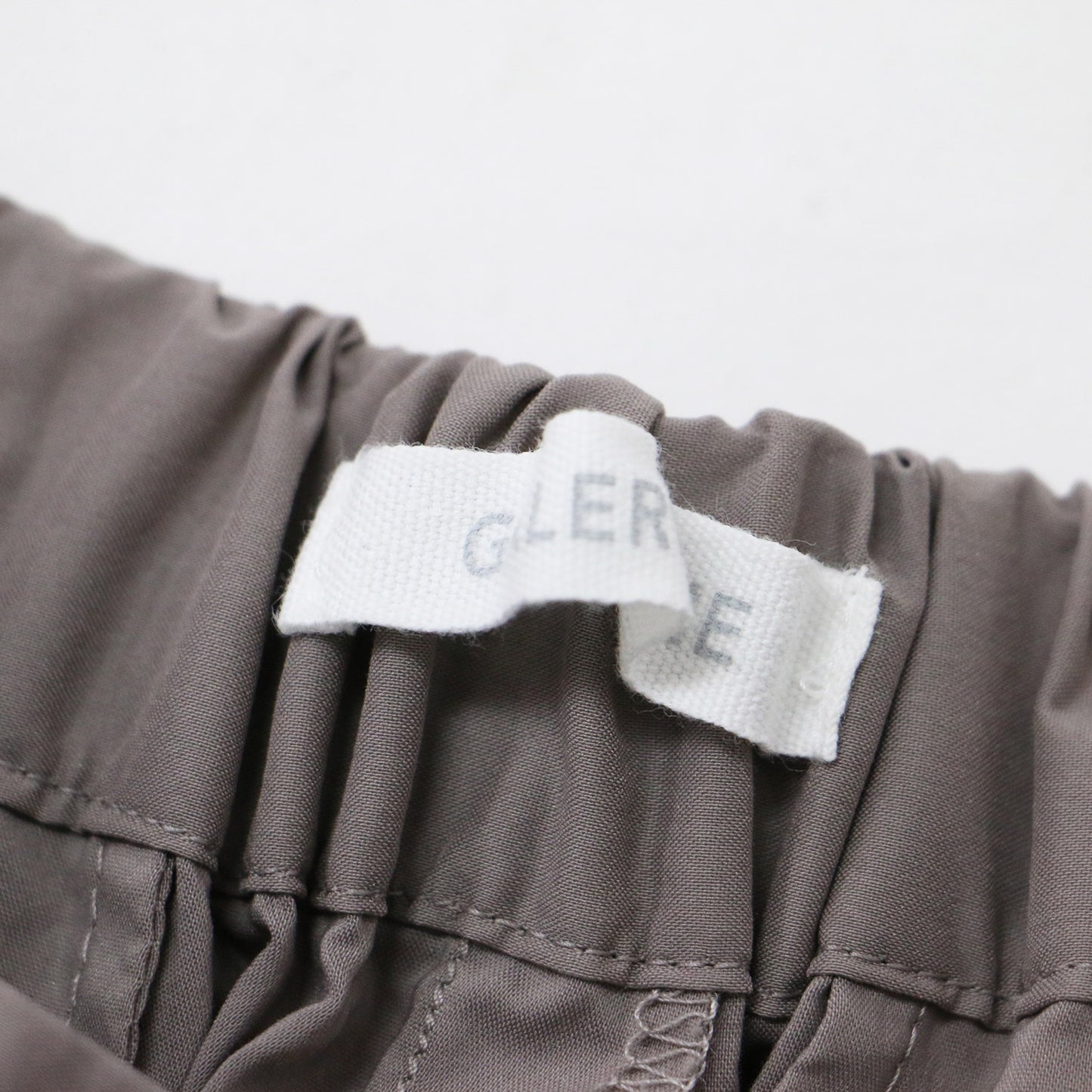 23AW コットン ナイロン ストレッチ タック テーパードパンツ / ウエストゴム 240704