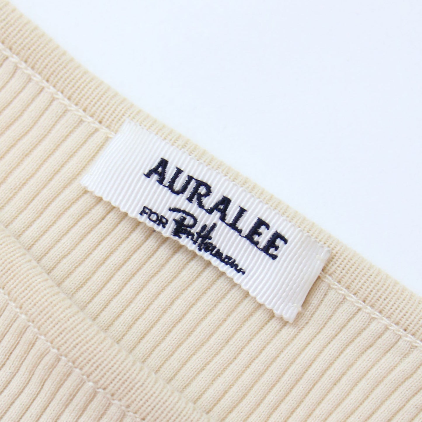 × Ron Herman ギザ ボートネック プルオーバー / Giza Boat Neck Pullover ニット カットソー 長袖 リブ コットン 定番